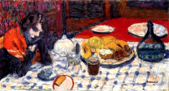 Pierre Bonnard The Checkered Table Cloth