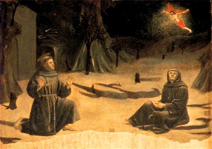 Piero della Francesca - Polyptych of St Anthony - The Stigmatisation of St Francis - WGA17471
