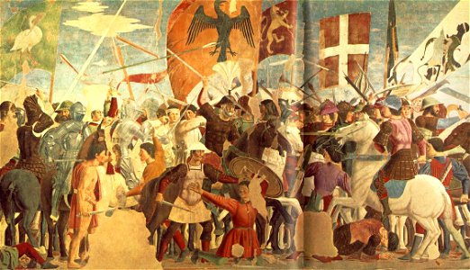 Piero, arezzo, Battle between Heraclius and Chosroes 05