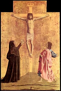 Piero della Francesca - Polyptych of the Misericordia - Crucifixion - WGA17450