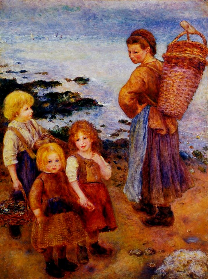 Pierre Auguste Renoir Les pecheuses de moules a Berneval