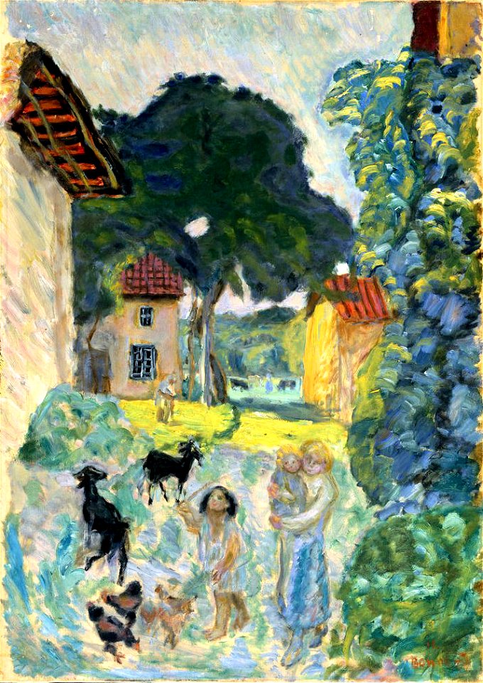 Pierre Bonnard Village Scene, Grasse