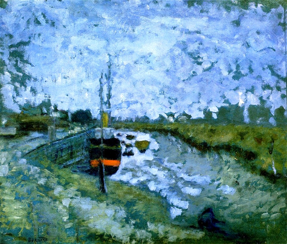 Pierre Bonnard Barge on the Canal 1899