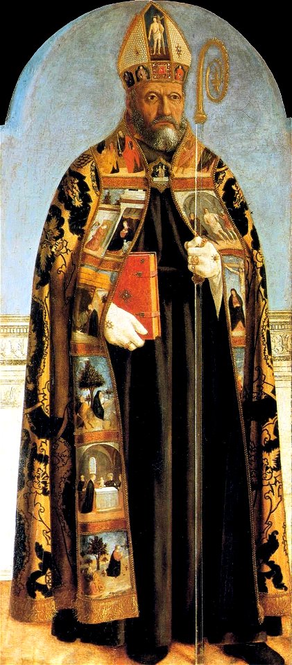 Piero della Francesca - Polyptych of St Augustine - St Augustine - WGA17456