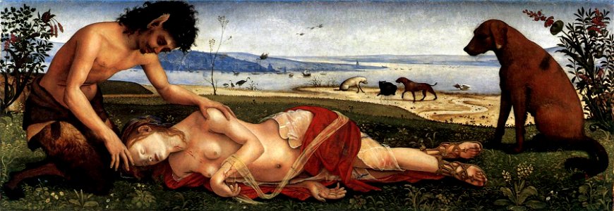 Piero di cosimo, morte di procri 01