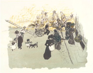 Pierre Bonnard - Quelques aspects de la vie de Paris - Coin de rue