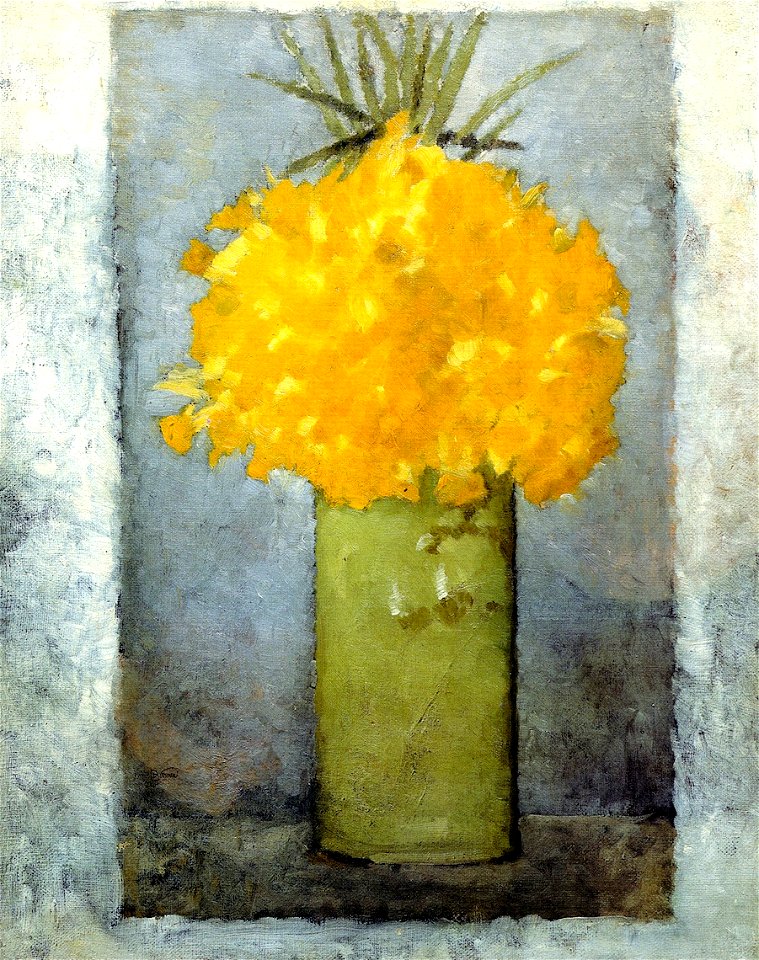 Pierre Bonnard Daffodils in a Green Pot