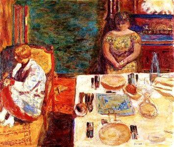 Pierre Bonnard Before Dinner