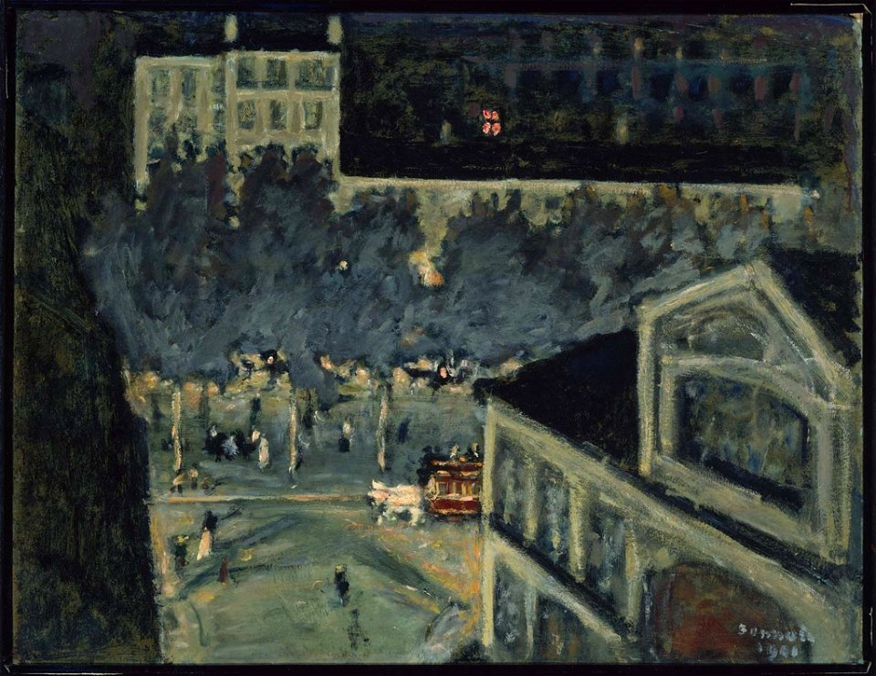 Pierre Bonnard - Paris Boulevard at Night - 48.520 - Museum of Fine Arts