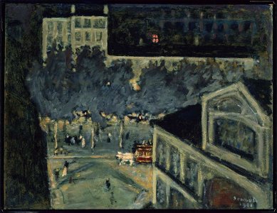 Pierre Bonnard - Paris Boulevard at Night - 48.520 - Museum of Fine Arts