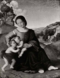 Piero di Cosimo - Madonna con Bambino e san Giovannino, E. Frascione