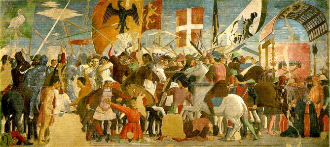 Piero, arezzo, Battle between Heraclius and Chosroes 01