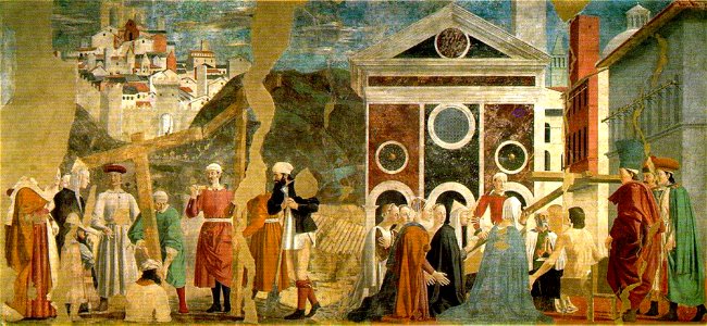 Piero, arezzo, Discovery and Proof of the True Cross 01