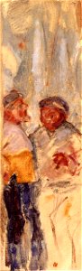 Pierre Bonnard Fishermen. One of a Pair of Paintings2