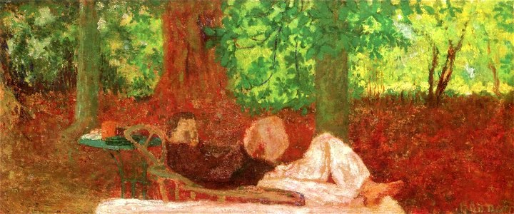 Pierre Bonnard The Siesta. Free illustration for personal and commercial use.
