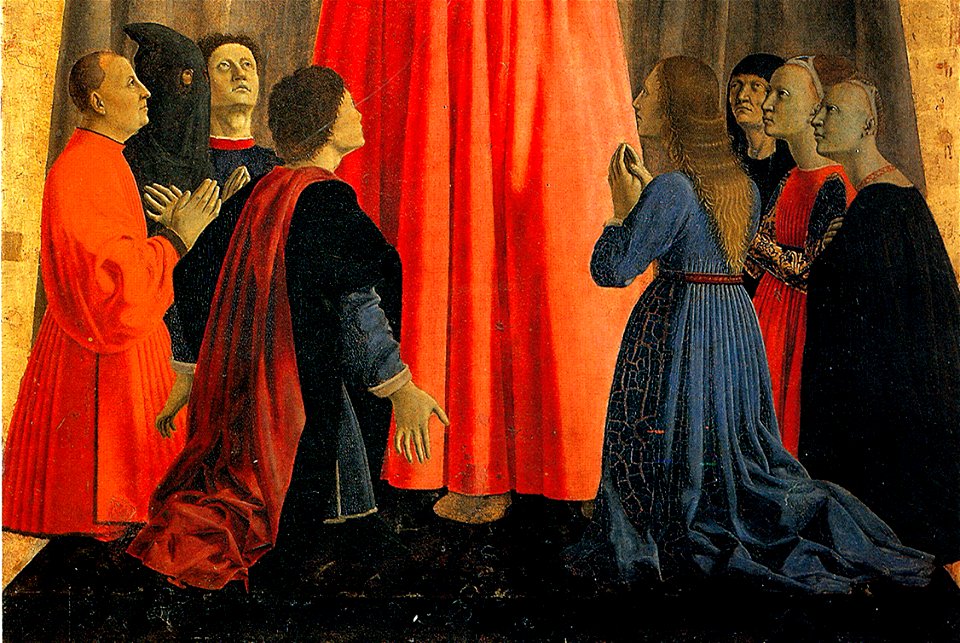 Piero, Pala della misericordia, madonna della misericordia (cropped)