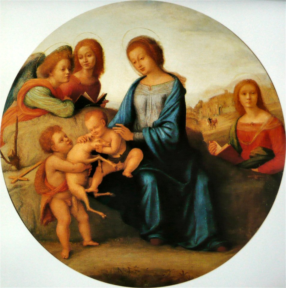 Piero di Cosimo - Vierge à l'Enfant avec st Jean Baptiste enfant