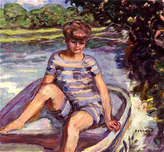 Pierre Bonnard In a Boat