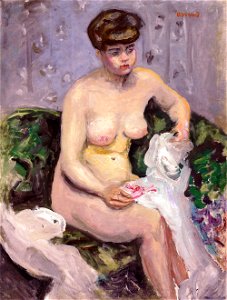 Pierre Bonnard Model with a White Robe