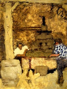 Pierre Bonnard Pressing Room at Grand-Lemps
