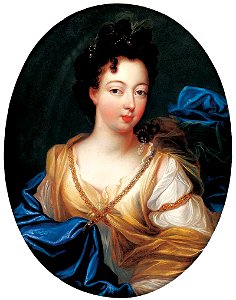 Pierre Gobert - Portrait of the Duchess of Modena - WGA9639. Free illustration for personal and commercial use.