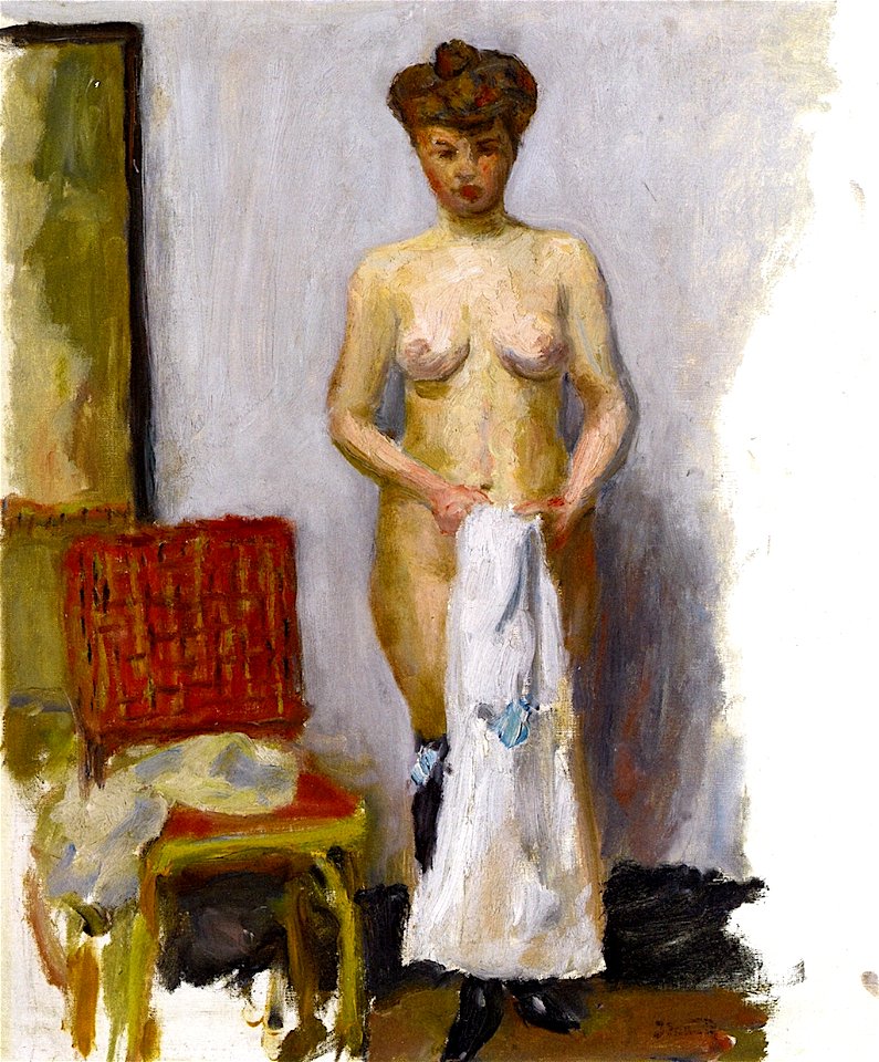 Pierre Bonnard Nude, Red Chair