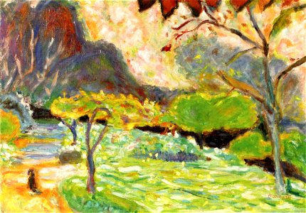 Pierre Bonnard Landscape with Dog 1923