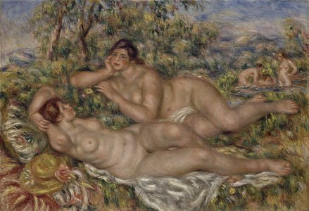 Pierre Auguste Renoir - The Bathers - Google Art Project. Free illustration for personal and commercial use.