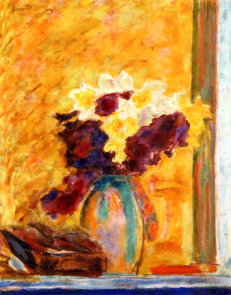 Pierre Bonnard Flowers with Green Pitcher