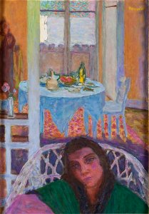 Pierre Bonnard - Interior with a Woman in a Wicker Chair - NM 2733 - Nationalmuseum