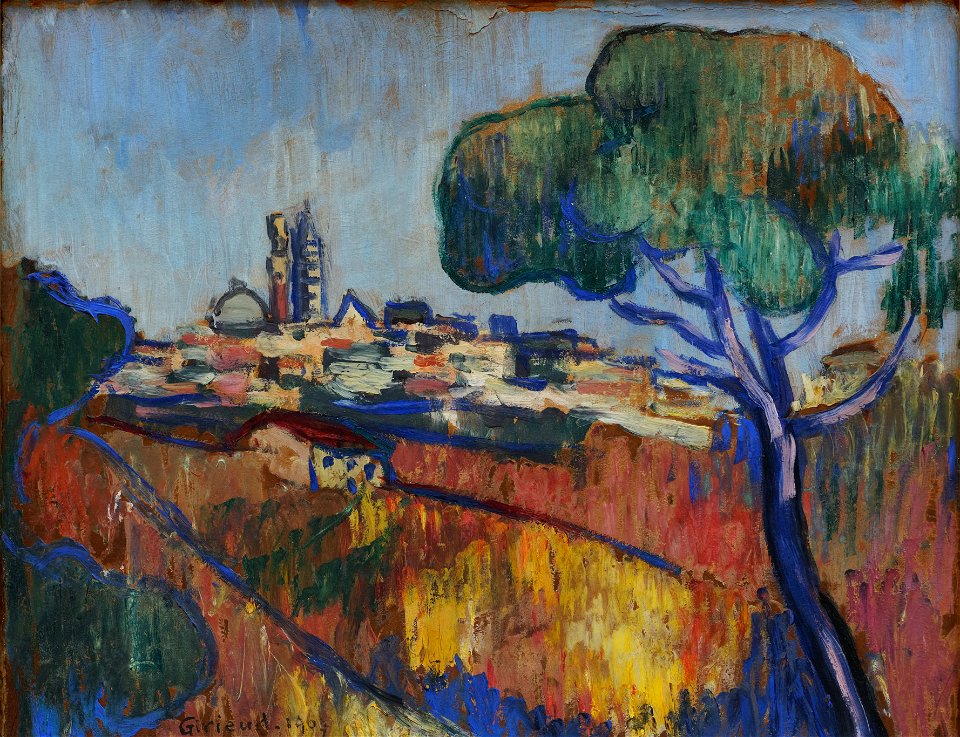 Pierre Girieud - Paysage d'Italie (Sienne)