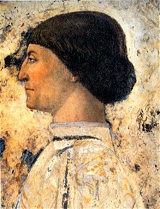 Piero, Sigismondo Pandolfo Malatesta before Saint Sigismund 02