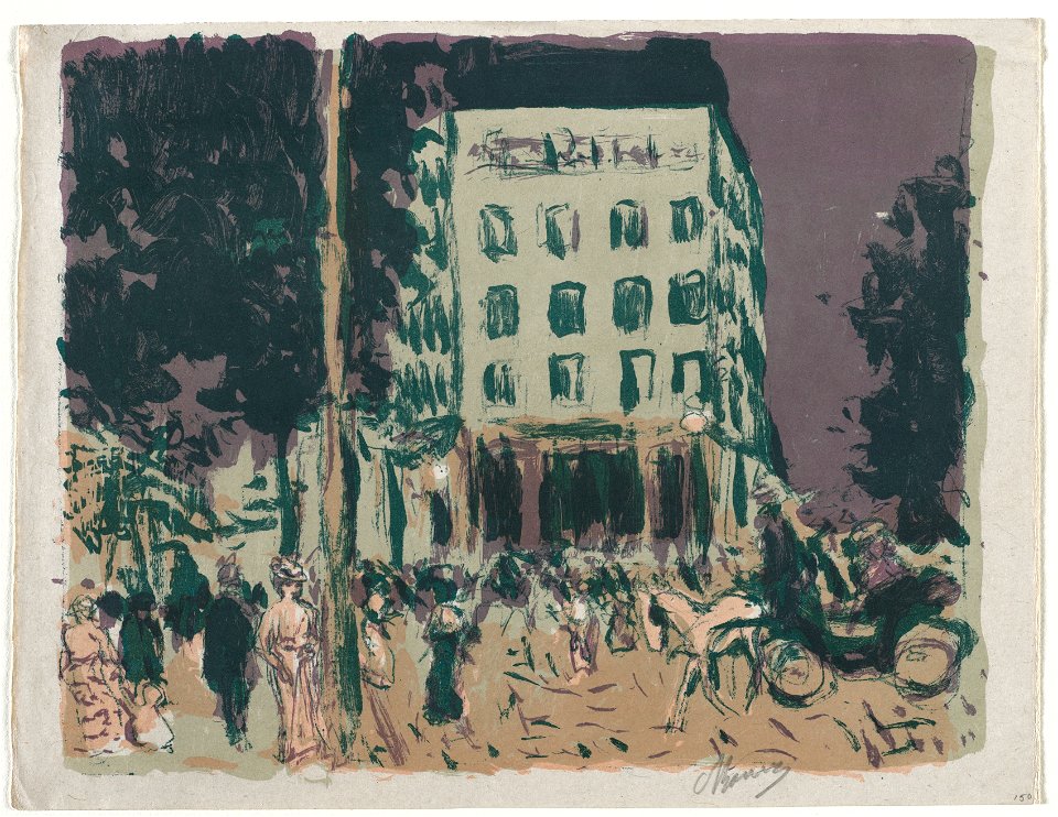 Pierre Bonnard (French, 1867-1947), Insel Verlag - The Boulevards - 1953.265 - Cleveland Museum of Art