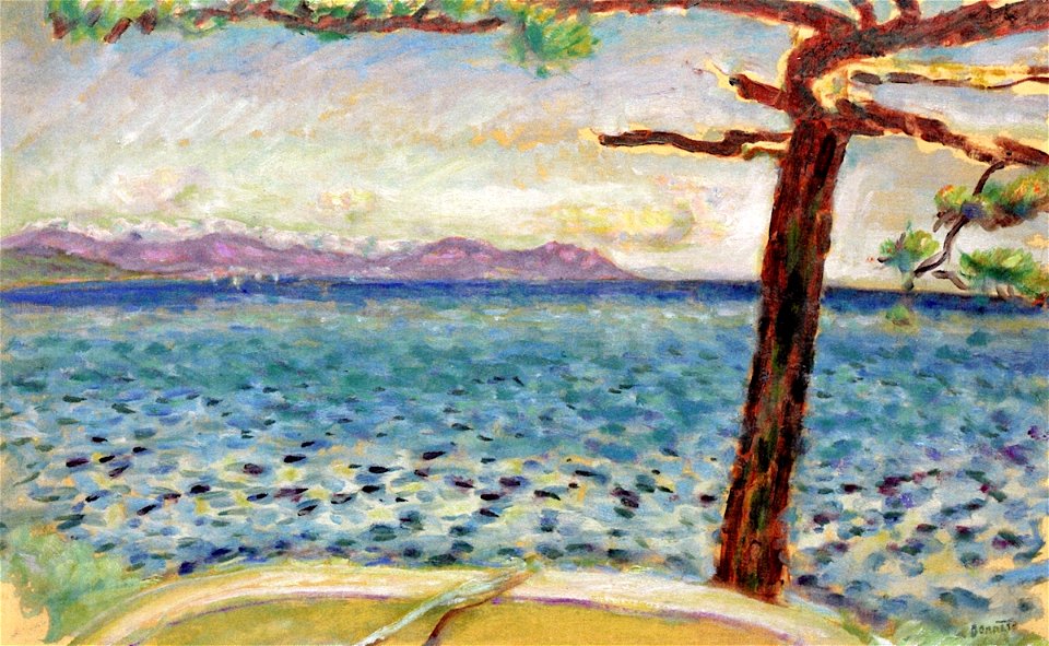 Pierre Bonnard The Solitary Pine, By the Sea (study)