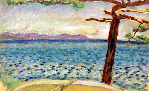 Pierre Bonnard The Solitary Pine, By the Sea (study)