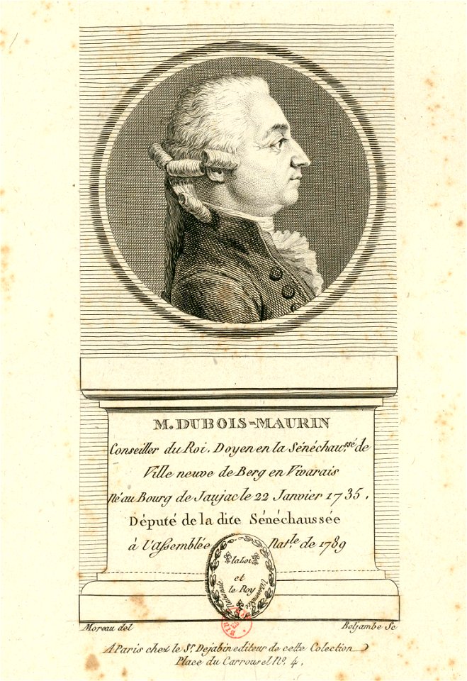 Pierre Beljambe - M Dubois-Maurin
