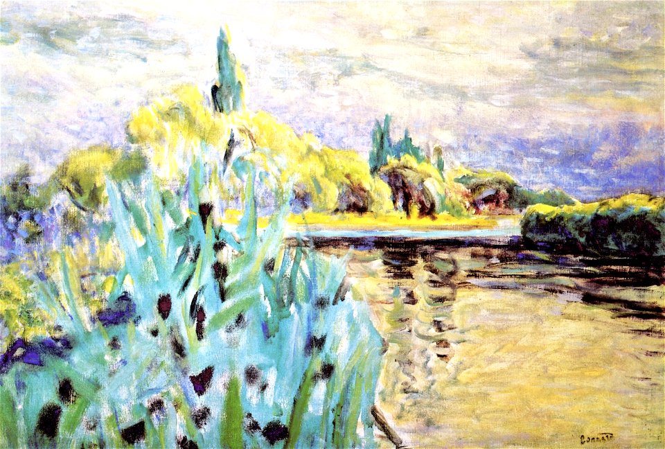 Pierre Bonnard Banks of the Seine Reeds