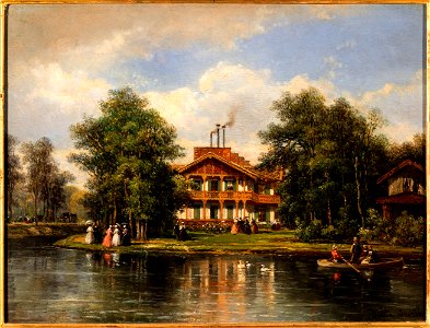 Pierre Justin Ouvrié - Le Chalet de la Porte-Jaune, au bois de Vincennes - P1306 - Musée Carnavalet