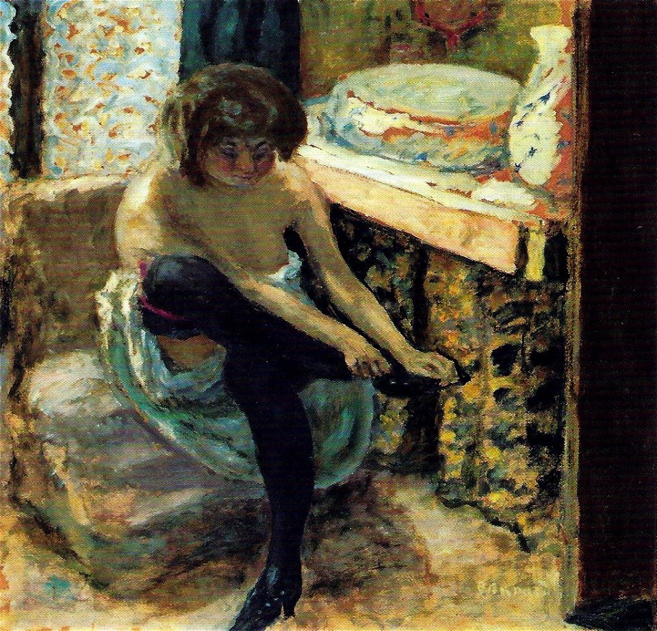 Pierre Bonnard - Woman with Black Stockings - Rosengart collection