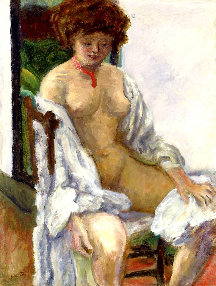Pierre Bonnard Nude with Robe