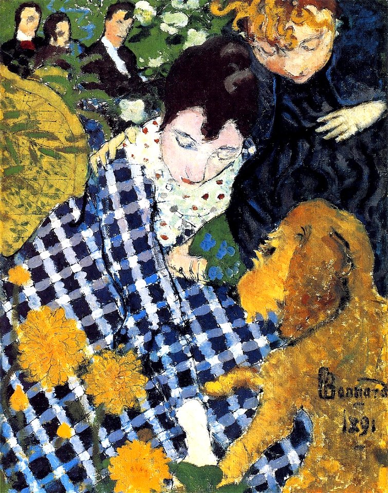 Pierre Bonnard Woman with Dog 1891