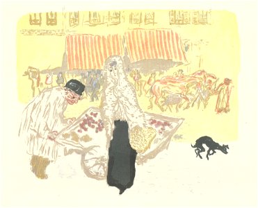 Pierre Bonnard - Quelques aspects de la vie de Paris - Le Marchand des quatre-saisons