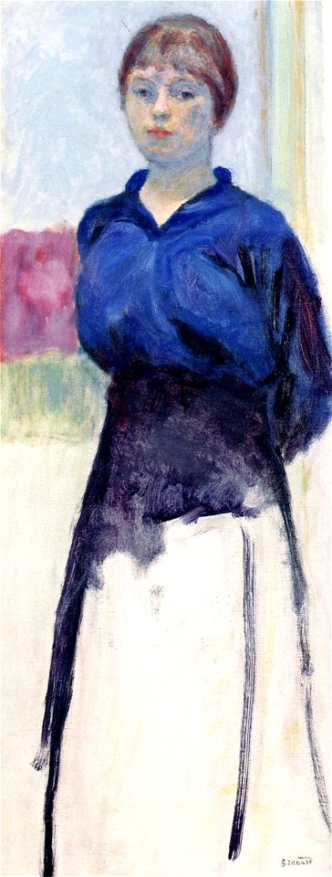 Pierre Bonnard Woman in a Blue Blouse