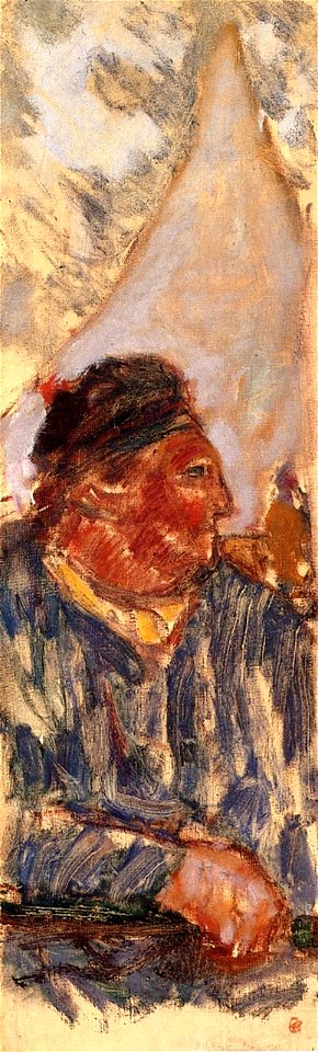 Pierre Bonnard Fishermen. One of a Pair of Paintings