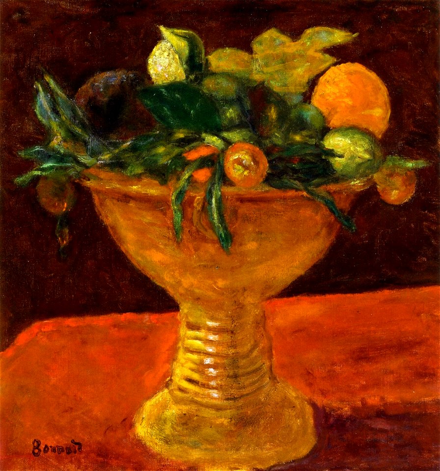 Pierre Bonnard Fruit Bowl with Mandarins