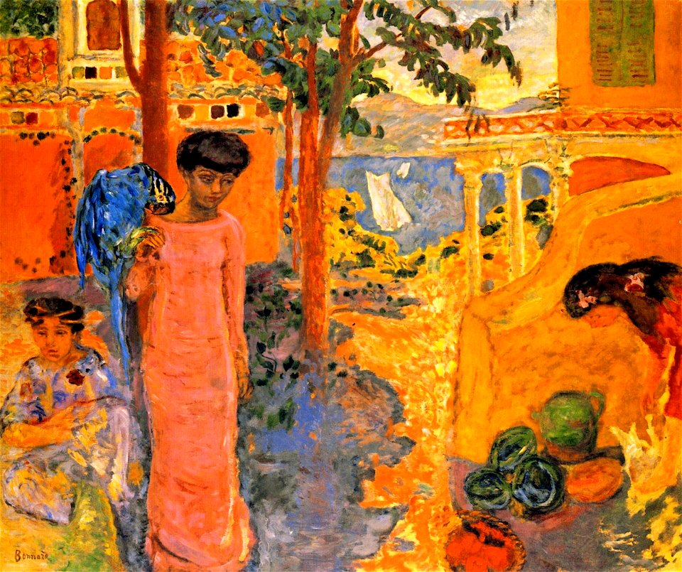 Pierre Bonnard Woman with Parrot 1910