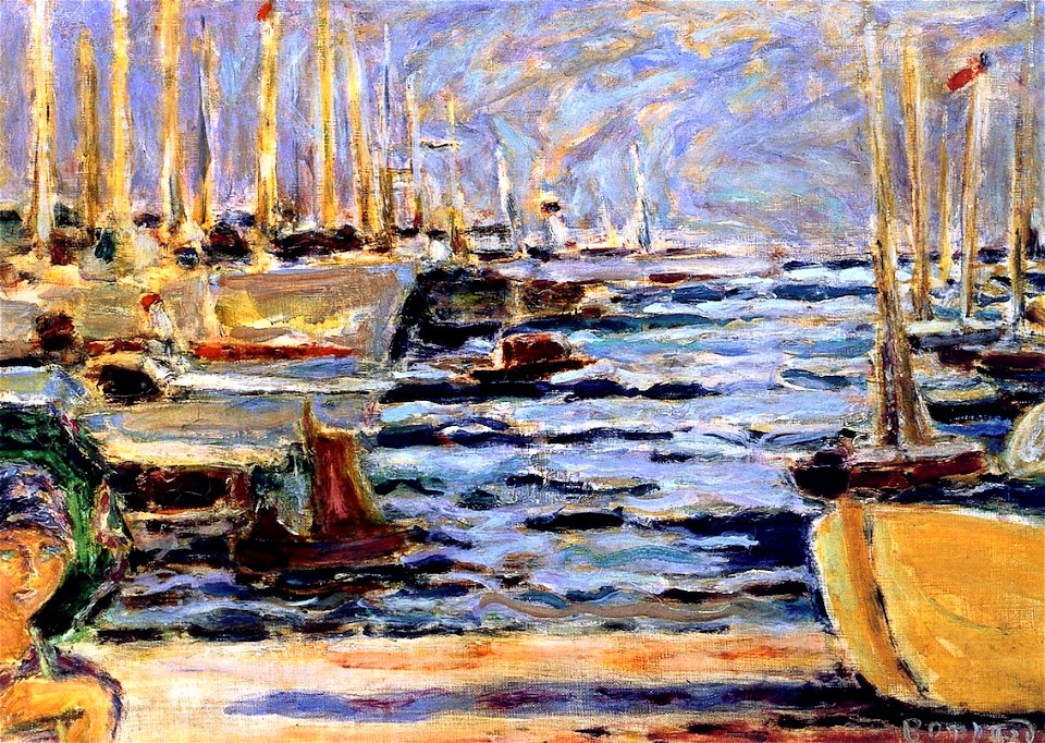 Pierre Bonnard Boats at Antibes