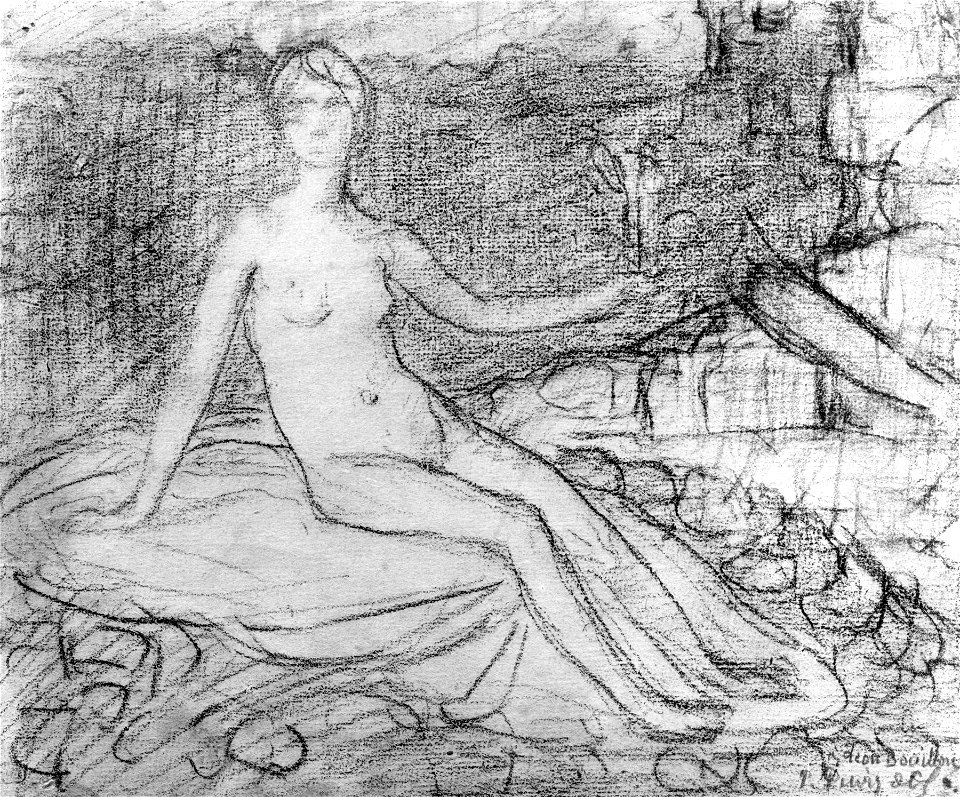 Pierre Puvis de Chavannes - Study for Hope - Walters 372456