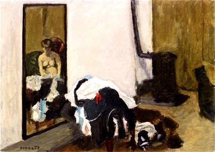 Pierre Bonnard Woman Getting Dressed
