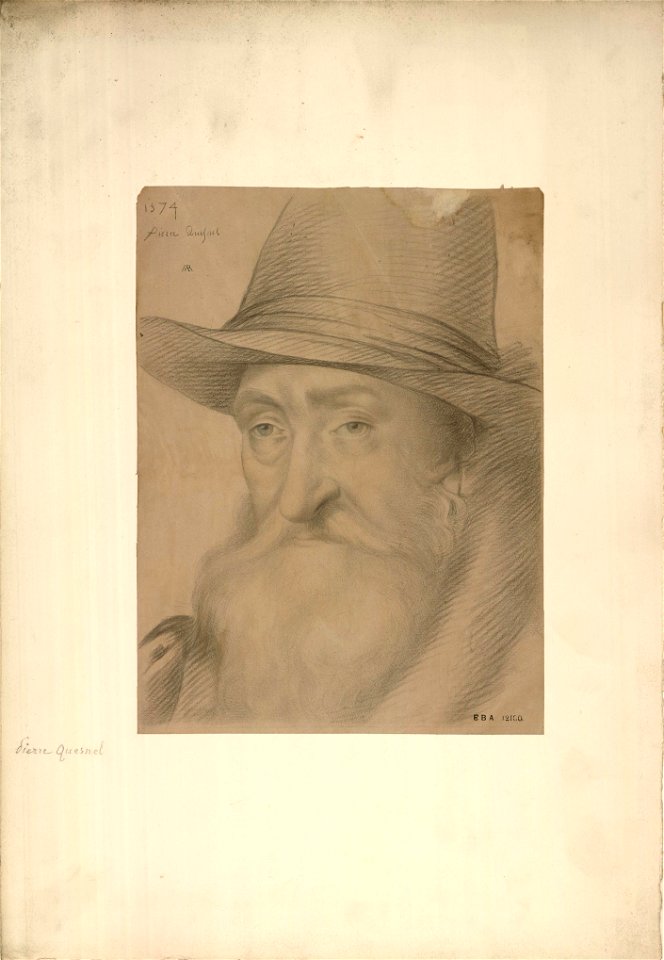 Pierre Quesnel as drawn by an unidentified artist - INHA